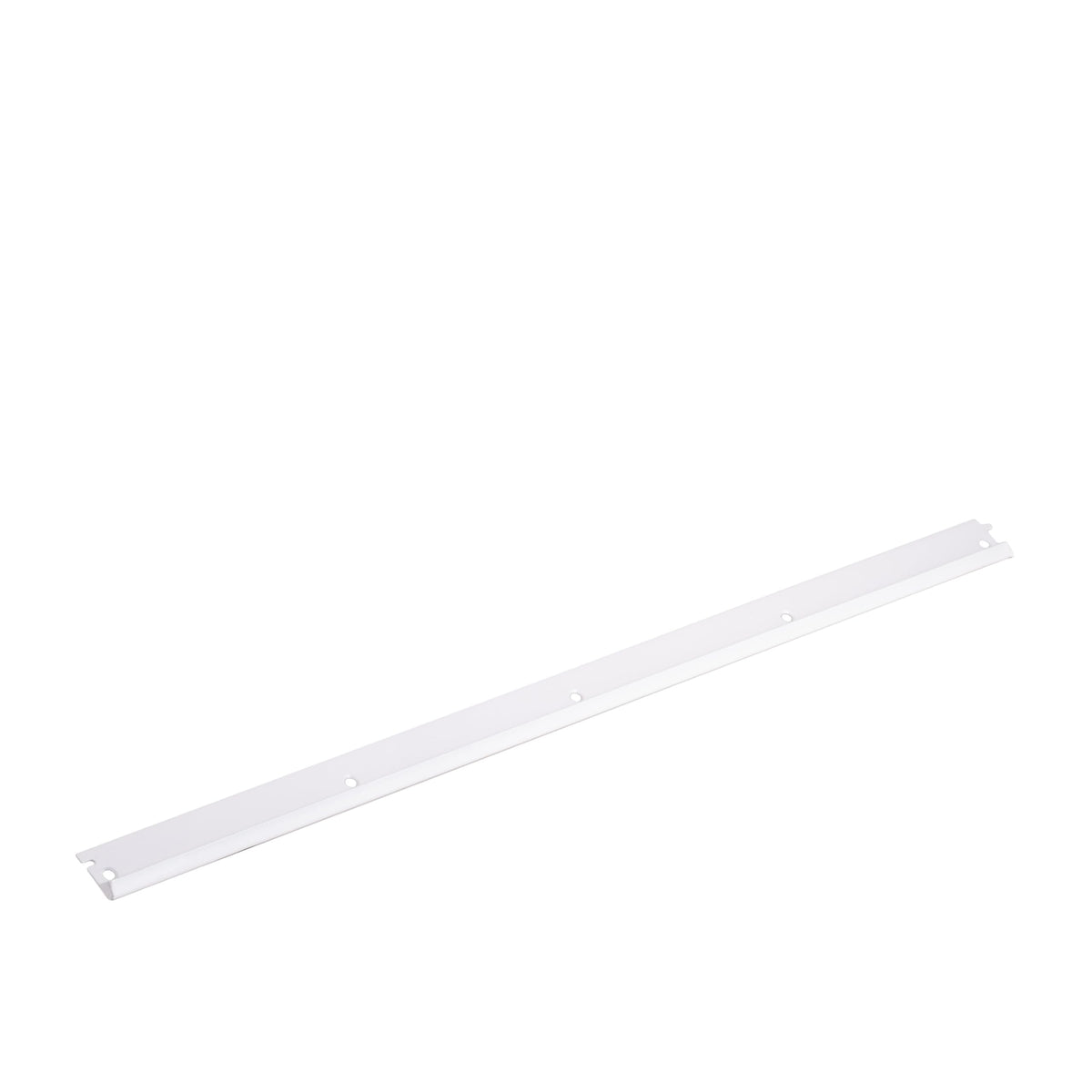 33 In. L x 1-3/4 In. H White Epoxy Coated Steel Top Track Wall Frame & Mounting Hardware by Triton Products – 33" W x 2" H x 0.5" D, Alloy Steel, White, Model 1700-WHT