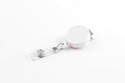 KEY-BAK Retract-A-Badge 5-Pack Retractable Badge Holder with 36" Cord, Swivel Bulldog Clip, White