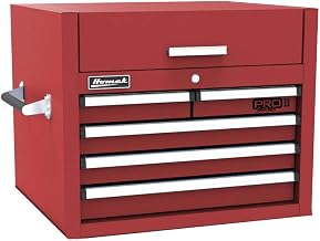 Homak PRO II Series 27” 5-Drawer Top Chest, Red, RD02027052