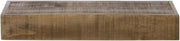 Cal-Mil 166-3-99 Madera Reclaimed Wood Rectangle Plate Riser - 20 1/2" x 7" x 3 1/4"