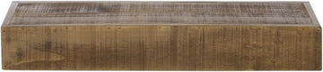 Cal-Mil 166-3-99 Madera Reclaimed Wood Rectangle Plate Riser - 20 1/2" x 7" x 3 1/4"