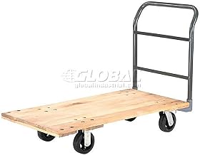 Global Industrial Platform Truck w/Hardwood Deck, 60 x 30, 6" Rubber Casters