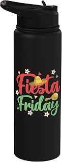Fiesta Friday Stainless Steel Insulated Water Bottle