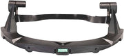 MSA 10116627 V-Gard Frame - General Purpose Applications - Heavy Duty, Fits Full-Brim Hard Hats, Black, High Density Polyethylene (HDPE), Durable & Replaceable Safety Helmet Accessory/Attachment