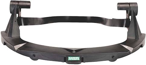 MSA 10116627 V-Gard Frame - General Purpose Applications - Heavy Duty, Fits Full-Brim Hard Hats, Black, High Density Polyethylene (HDPE), Durable & Replaceable Safety Helmet Accessory/Attachment