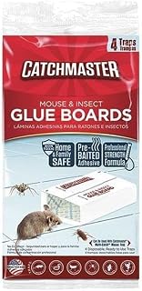 Catchmaster 1872SD Mouse Insect & Snake Glue Boards, 4 Pack