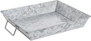 HUBERT Galvanized Metal Serving Pan - 10"L x 12"W x 2"H