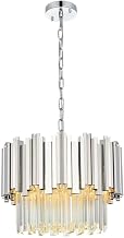 Elegant Lighting Willow 16" Chandelier in Chrome