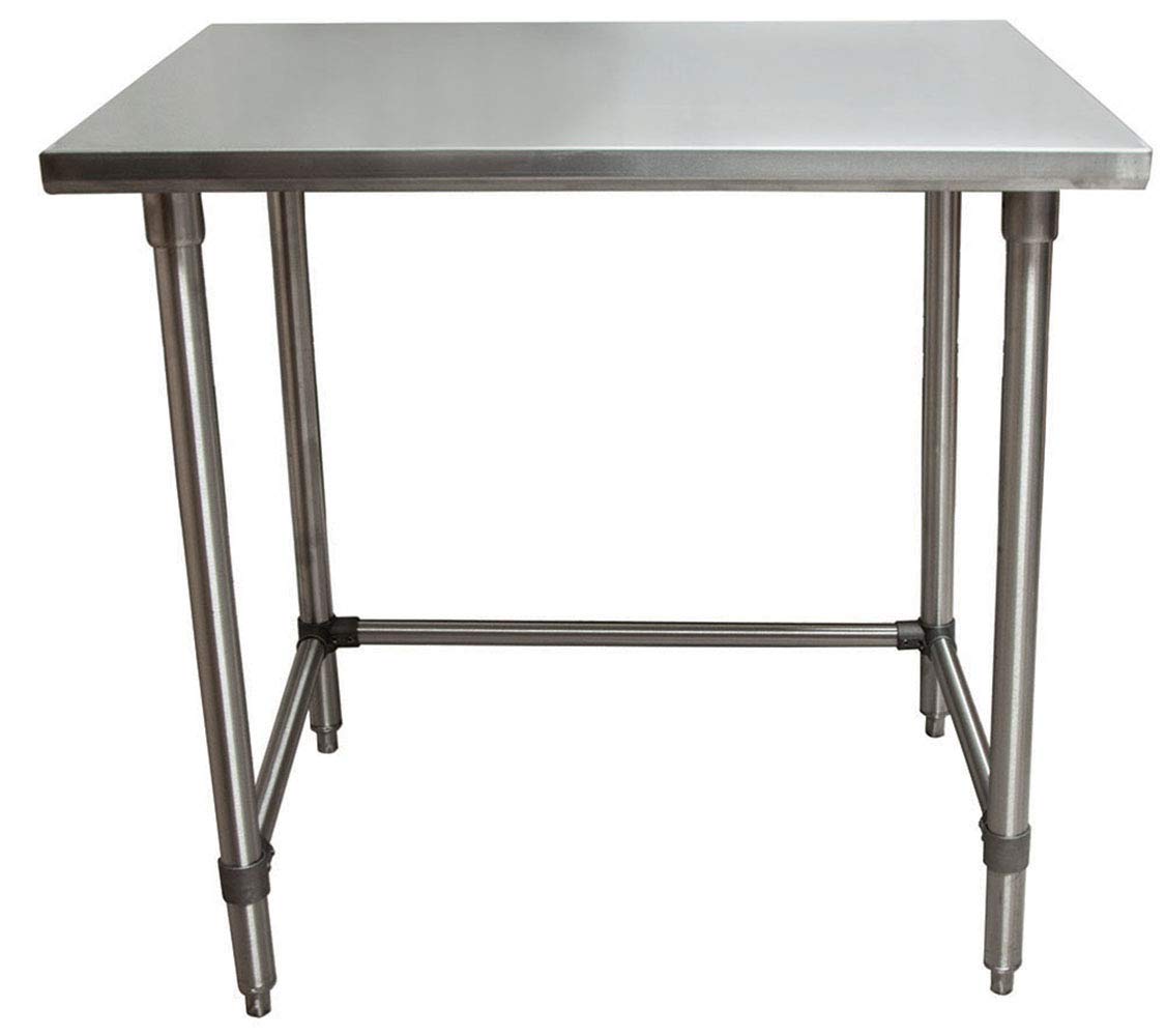 NSF Stainless Steel Table by BK Resource – 48 X 30 Inches, Stainless Steel, Model VTTOB-4830
