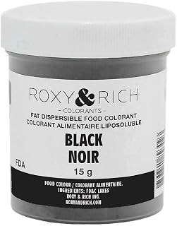 Roxy & Rich Fat Dispersible Food Coloring, 15 Grams Black
