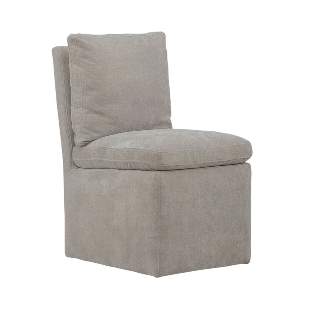 Solid Wood Upholstered Dining Chair with Castors by Starlight Canyon Home – Solid Hardwood,Plywood, Brown, Pack of 4