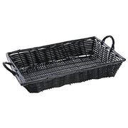 HUBERT Black / 16"Lx11"Wx3"H / Rustic Shelf Baskets