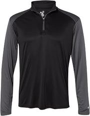 Badger Ultimate SoftLock™ Sport Quarter-Zip XS Black/ Graphite