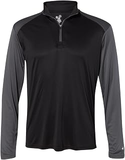 Badger Ultimate SoftLock™ Sport Quarter-Zip XS Black/ Graphite
