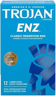 TROJAN Enz Condoms Lubricants, 12 Ea(3 Pack)