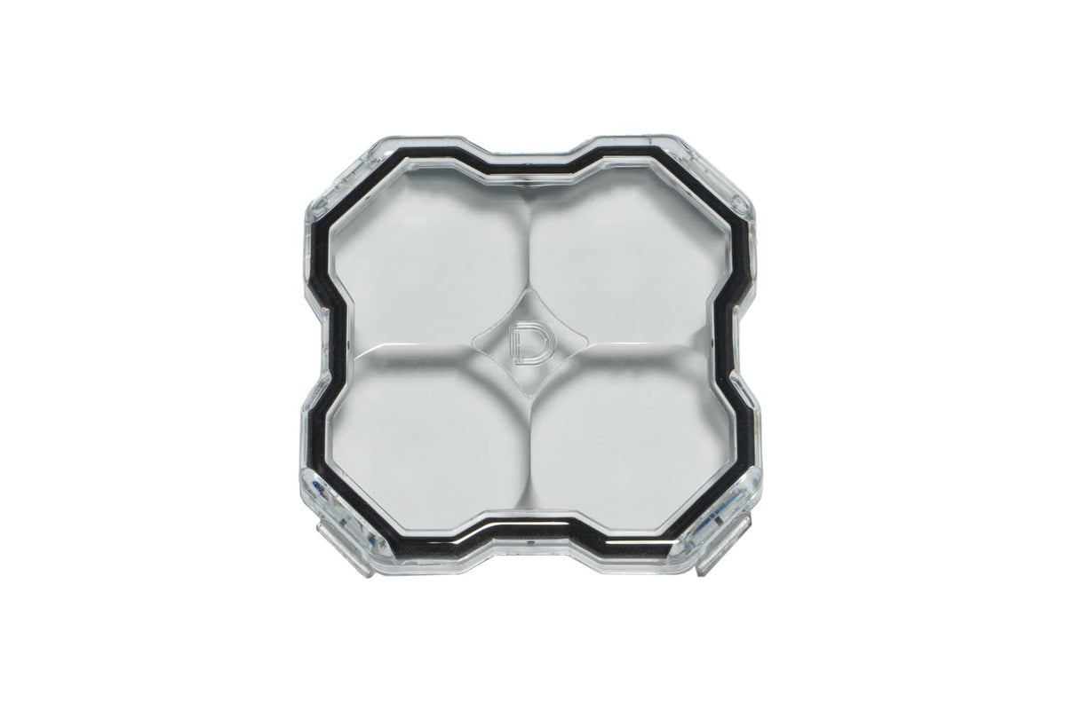 Stage Series LED Rock Light Lens (one) by Diode Dynamics – Diffused, Polycarbonate, Amber, Model DD7472