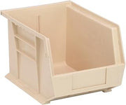 QUANTUM STORAGE SYSTEMS K-QUS239IV-4 4-Pack Ultra-Stack and Hang Bins, 10-3/4" x 8-1/4" x 7", Ivory