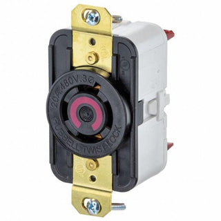 78857 Locking Receptacle by Hubbell – Metal, See Image, Model HBL2430ST