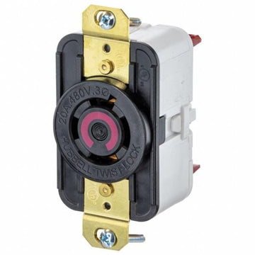 78857 Locking Receptacle by Hubbell – Metal, See Image, Model HBL2430ST