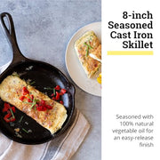 Lodge 8”, 10", & 12" (Pack of 6) / Black / 5.0 quarts Skillets