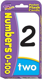 Numbers 0-100 Pocket Flash Cards Learning Materials Math T-23040 Trend Enterprises Inc.
