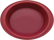HUBERT Red Deli Display Baker Oval Red Plastic - 12 3/8"L x 9 1/2"W x 4"H