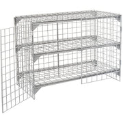 Global Industrial 4' x 3' x 5' / Gray / Industrial Storage Lockers