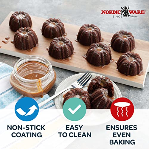 Nordic Ware Black / 3.75 Cup Capacity (Pack of 3) / 1 Bundt Pans