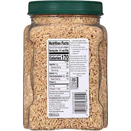 RiceSelect 32 Ounce (Pack of 4) / Organic Texmati Brown / Brown Brown