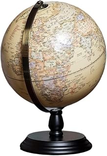 World Globe, Glowing 3D Raised Relief Topographic Geo Globe(B)