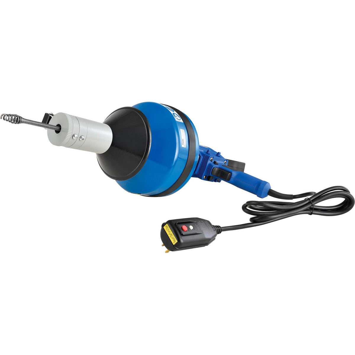 Lightweight Electric Auto-Feed Handheld Drain Cleaner For by Global Industrial – 24.41"L x 12.2"W x 9.84"H, Blue, Model D02-002