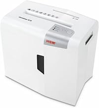 HSM shredstar S10 Strip-Cut Shredder with CD Slot, 10 Sheet, 4.8 Gallon Capacity, White, HSM1042w