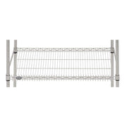 Slanted Soft Silver Wire Shelf Pack - 36" L x 18" W by HUBERT – Large, Silver, Model SLT1836TA