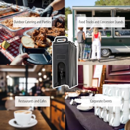 Cambro Black / Beverage Carrier / 4-3/4 gal Iced Beverage Dispensers