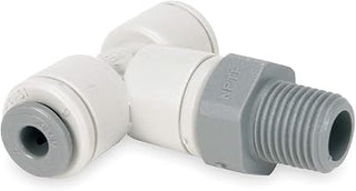 John Guest PI101222S-PK10 - Branch Tee, 3/8 In Tube OD, Gray, PK 10