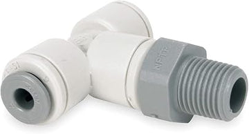 John Guest PI101222S-PK10 - Branch Tee, 3/8 In Tube OD, Gray, PK 10