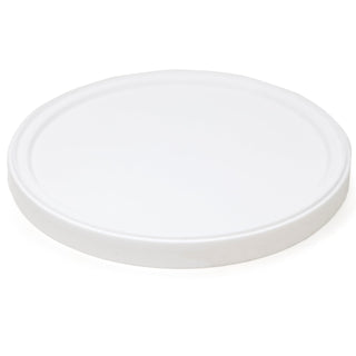 Berry Plastics Single seal LLDPE Round Container Lid For 85 oz. Container by Venture – 5.93", LLDPE, White, Model L513 / 567089