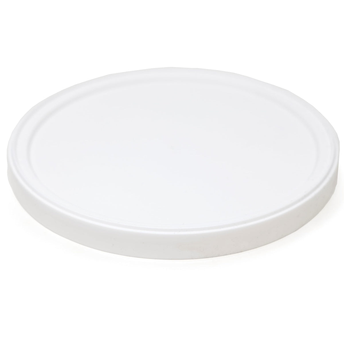 Berry Plastics Single seal LLDPE Round Container Lid For 85 oz. Container by Venture – 5.93", LLDPE, White, Model L513 / 567089