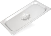 Carlisle FoodService Products Durapan 1/3 Size Stainless Steel Food Pan Lid Hotel Pan Lid with Concave Handle for Catering by Carlisle / CFS Brands – 1/3 Size, Model 607130C