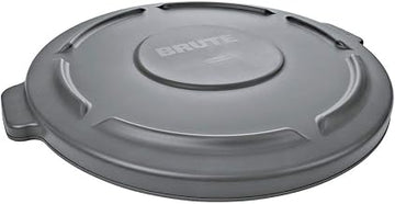 Flat Trash Can Lid for 44 Gallon Rubbermaid Brute, Gray