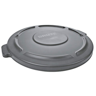 Flat Trash Can Lid for 44 Gallon Rubbermaid Brute by Retail Resource – 44.0 gallons, Polyethylene, Gray, Model 2645-60 GRAY