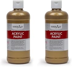 Metallic Acrylic Paint 16 oz., Gold, Pack of 2
