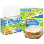 Stock Your Home 800 / One Size / Clear Food Storage Bags