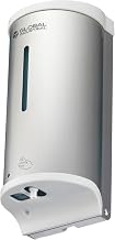 Global Industrial Automatic Foam Hand Sanitizer/Soap Dispenser, 800 ml, Stainless Steel