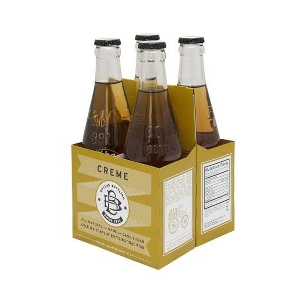 Bottling Co Creme Soda by Boylan – 12 Fl Oz (Pack of 24), Cream, Pack of 24