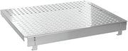 HUBERT Steam Table Pan Riser Single Well Perforated Stainless Steel Adjustable Elevator - 19" L x 12" W