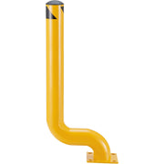 Offset Steel Bollard by Global Industrial – Steel, Yellow, Model WBB183985