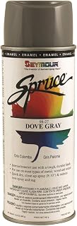 Seymour of Sycamore 98-27 16 oz Spruce General Use Enamels Spray Paint, Gloss Dove Gray - Pack of 12