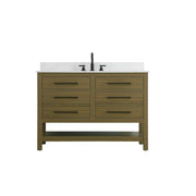Karson Bathroom Vanity Chestnut Brown by Lighting Design – Wood, Chestnut Brown, Model VF60548MCB-BS