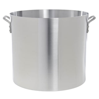 Stock Pot 80 Quart Aluminum - 18 9/10 Dia x 16 9/10 D by HUBERT – 80 Quarts, Aluminum, Silver, Model KASP080
